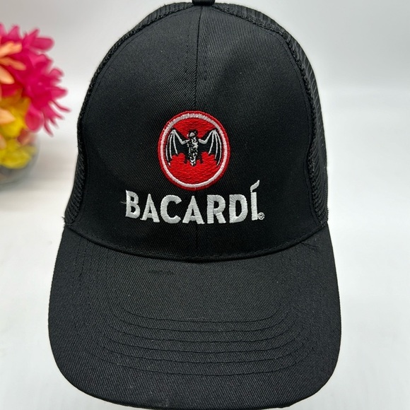 Bacardi Black Adjustable Trucker Hat HT6723 - Picture 1 of 6